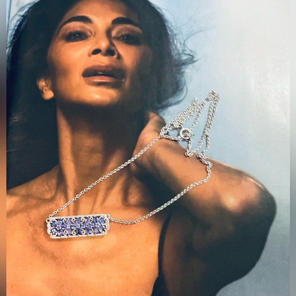 STERLING SILVER TANZANITE NECKLACE - Picture 10 of 12